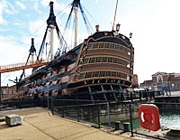 HMS Victory in Portsmouth Dockyard