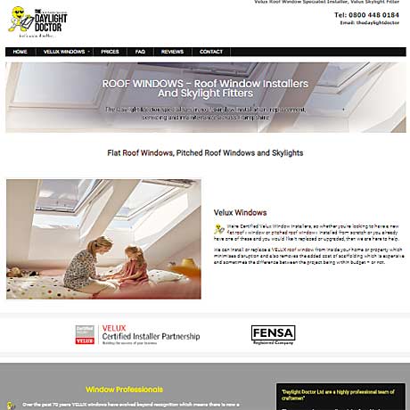 web design Hampshire for the Daylight Doctor
